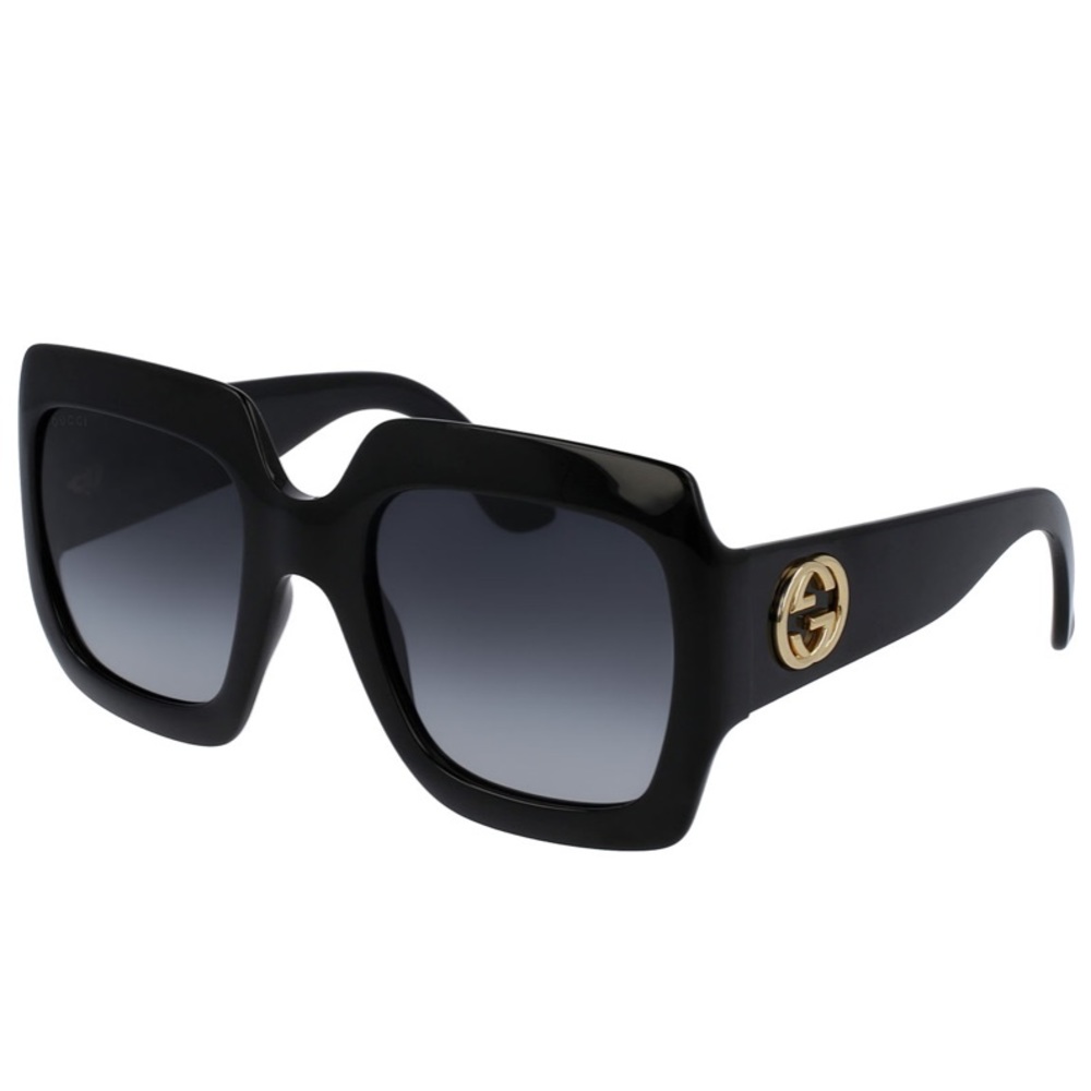 Gucci NWT black oversized square sunglasses